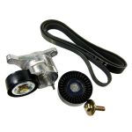 Zestaw pasa płaskiego z napinaczem + rolka prowadząca