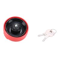 Korek wlewu paliwa z blokadą, czerwony Diesel