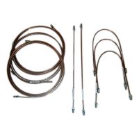 Zestaw przewodów hamulcowych bez ABS miedziano-niklowy
