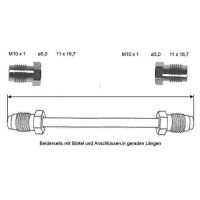 Przewód hamulcowy 160 mm 10 X 1 miedziano-niklowy