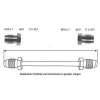 Przewód hamulcowy 210 mm 10 X 1 miedziano-niklowy
