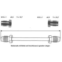 Przewód hamulcowy 440 mm 10 X 1 miedziano-niklowy