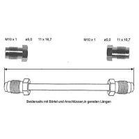 Przewód hamulcowy 1340 mm 10 X 1 miedziano-niklowy