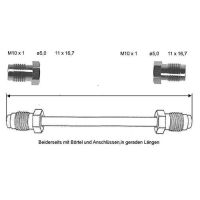 Przewód hamulcowy 2010 mm 10 X 1 miedziano-niklowy