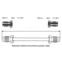 Przewód hamulcowy 2200 mm 10 X 1 miedziano-niklowy