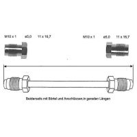 Przewód hamulcowy 2300 mm 10 X 1 miedziano-niklowy