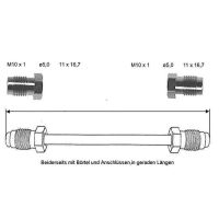 Przewód hamulcowy 2700 mm 10 X 1 miedziano-niklowy