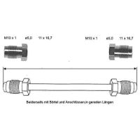 Przewód hamulcowy 3250 mm 10 X 1 miedziano-niklowy