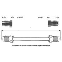 Przewód hamulcowy 3650 mm 10 X 1 miedziano-niklowy
