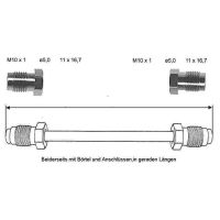 Przewód hamulcowy 3850 mm 10 X 1 miedziano-niklowy