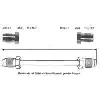 Przewód hamulcowy 4050 mm 10 X 1 miedziano-niklowy