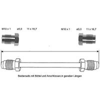 Przewód hamulcowy 4350 mm 10 X 1 miedziano-niklowy