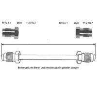 Przewód hamulcowy 4450 mm 10 X 1 miedziano-niklowy