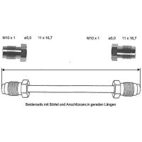 Przewód hamulcowy 4750 mm 10 X 1 miedziano-niklowy