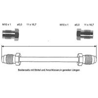 Przewód hamulcowy 4800 mm 10 X 1 miedziano-niklowy