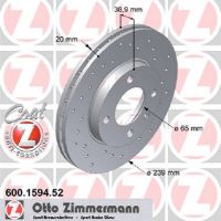 Zestaw sportowych tarcz hamulcowych perforowanych ABE