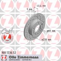 Zestaw sportowych tarcz hamulcowych perforowanych ABE