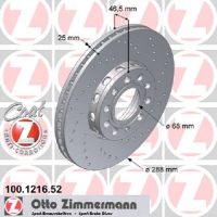 Zestaw sportowych tarcz hamulcowych perforowanych ABE