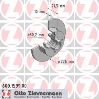 Solidna tylna tarcza hamulcowa