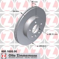 Wentylowana przednia tarcza hamulcowa
