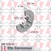 Solidna tylna tarcza hamulcowa z pierścieniem ABS