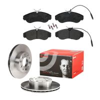 Zestaw tarcz hamulcowych z klockami hamulcowymi z przodu