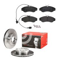 Zestaw tarcz hamulcowych z klockami hamulcowymi z przodu