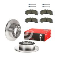 Zestaw tylnych tarcz hamulcowych z klockami