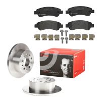 Zestaw tylnych tarcz hamulcowych i klocki hamulcowe