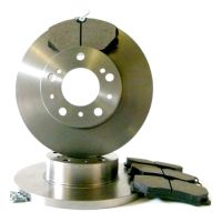 Zestaw tylnych tarcz hamulcowych i klocki hamulcowe