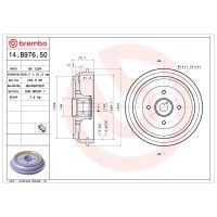 Tylny hamulec bębnowy Brembo