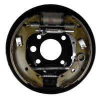 Płyta kotwiąca lewa wstępnie zmontowana z cylinderkiem hamulcowym 27 mm