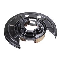 Zestaw hamulcowy wstępnie zmontowany na płytach kotwiących po lewej stronie