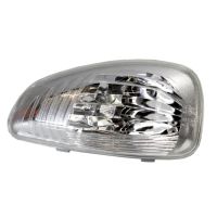 Nasadka wskaźnika po prawej stronie biała w lustrze