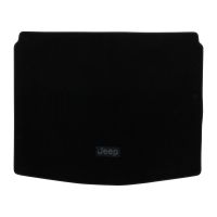 Welurowa mata do bagażnika w kolorze czarnym