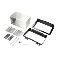 Podwójna ramka radiowa DIN z osłoną przeciwsłoneczną monitora