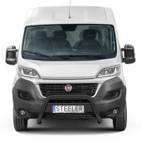 Przednia listwa ochronna STEELER Classic z zestawem montażowym, malowana proszkowo na czarno