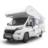 Przednia listwa ochronna STEELER z grillem wraz z zestawem montażowym, malowana proszkowo na czarno