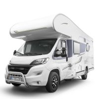 Przednia listwa ochronna STEELER z poprzeczkami wraz z zestawem montażowym, polerowana stal nierdzewna