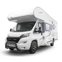 Przednia listwa ochronna STEELER z poprzeczkami wraz z zestawem montażowym, malowana proszkowo na czarno