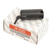 Spryskiwacz szyby przedniej w kolorze czarnym z tyłu