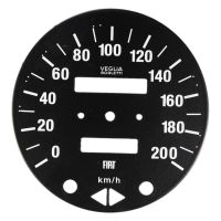 Tarcza prędkościomierza czarna 200km/h