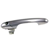 Klamka chrom prawa bez wkładki z otworem na wkładkę