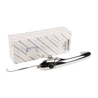 Klamka chrom prawa bez wkładki z otworem na wkładkę