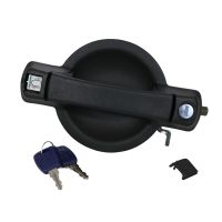 Klamka drzwi przednich prawych czarna z wkładką bębenkową