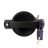 Klamka drzwi przednich lewych czarna z wkładką bębenkową