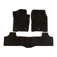 Komplet gumowych dywaników podłogowych w kolorze ciemnoszarym z logo Jeep