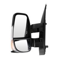 Lusterko zewnętrzne lewe całkowicie mechaniczne z krótkim ramieniem czujnika temperatury