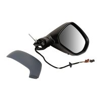 Lusterko zewnętrzne prawe wypukłe ogrzewane zagruntowane z czujnikiem temperatury