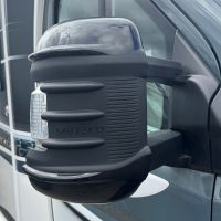 Zestaw ochronnych nakładek na lusterka w kolorze czarnym